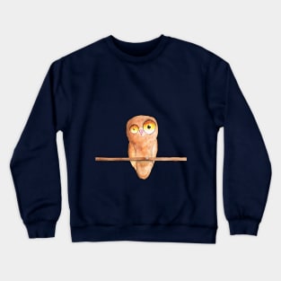 Owl watercolor Crewneck Sweatshirt